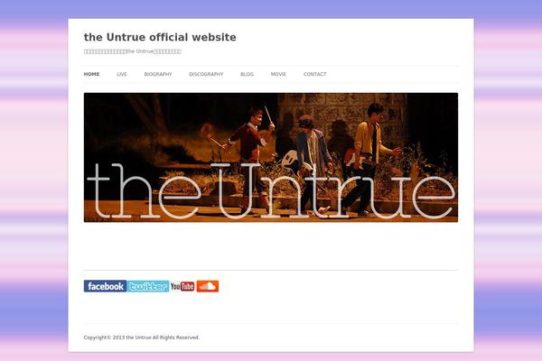 theuntrue.com site used Twenty Twenty-Three