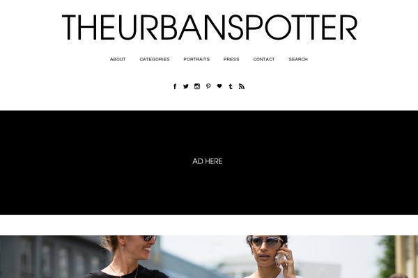 theurbanspotter.com site used Solace