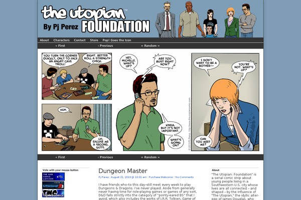 Site using Comic Easel plugin