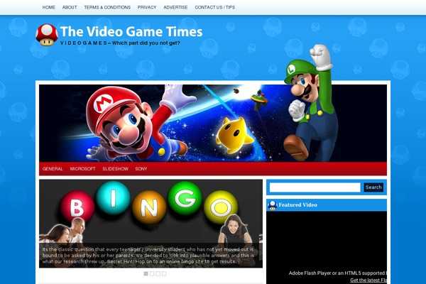 thevideogametimes.com site used Aberration Lite