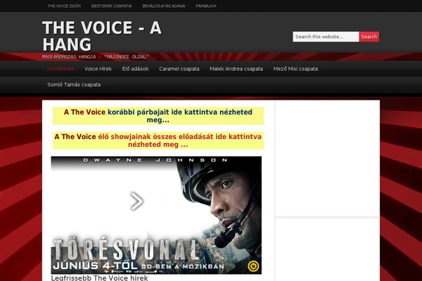Thevoice theme site design template sample