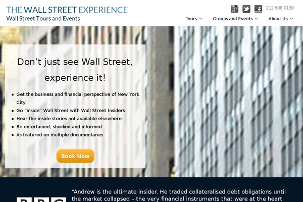 thewallstreetexperience.com site used Thewallstreetexperience