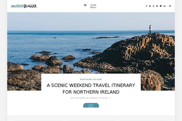 thewanderblogger.com site used Laurel