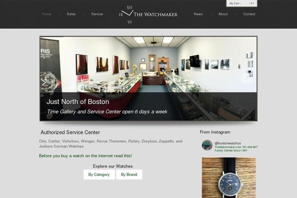 watchmaker theme websites examples