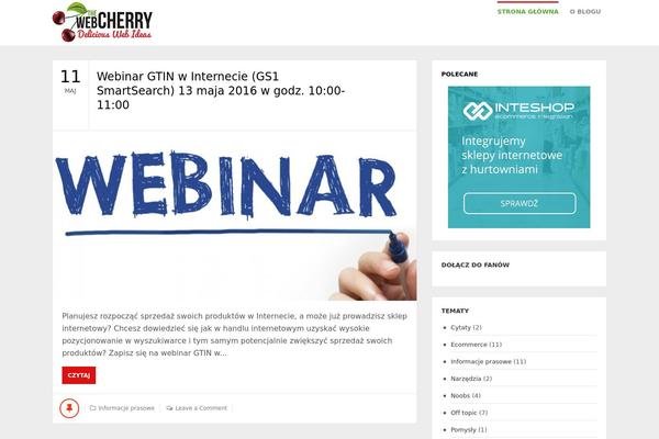 thewebcherry.com site used GoBlog