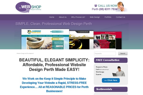 TheWebShopResponsive theme websites examples