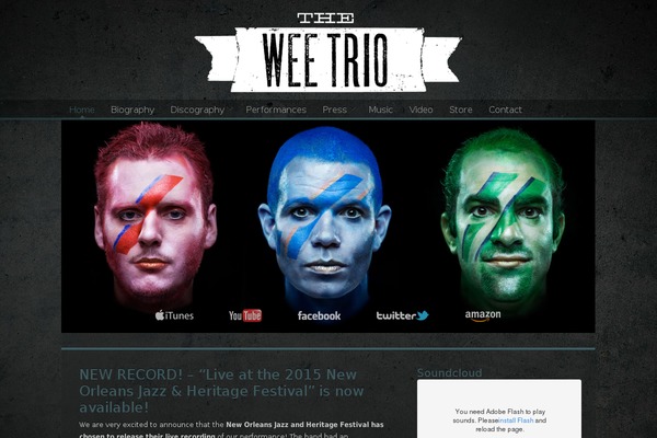 Site using MF Gig Calendar plugin