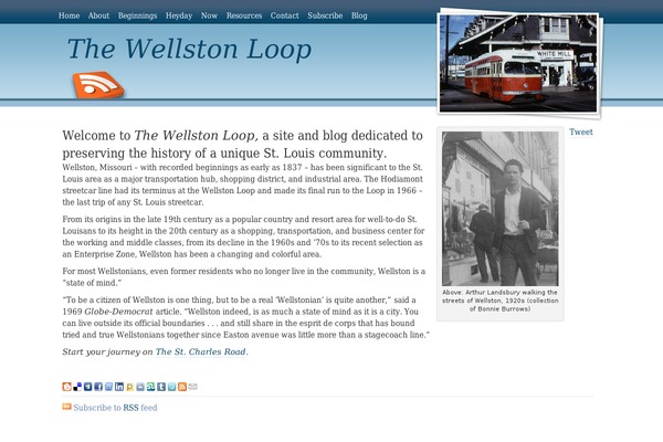 thewellstonloop.com site used Blue Grace