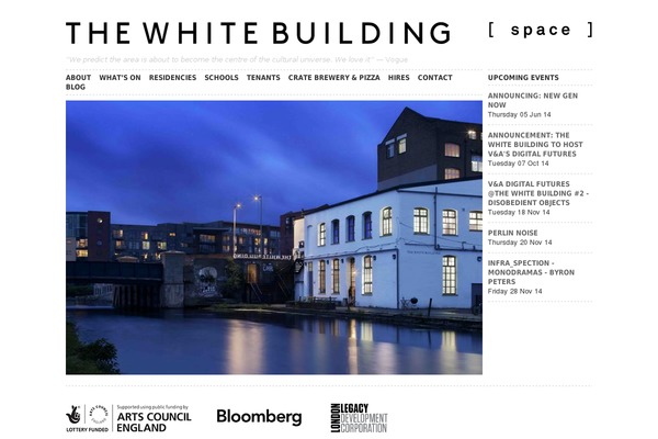 thewhitebuilding.org.uk site used daydream
