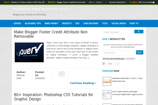 Blogdot theme site design template sample