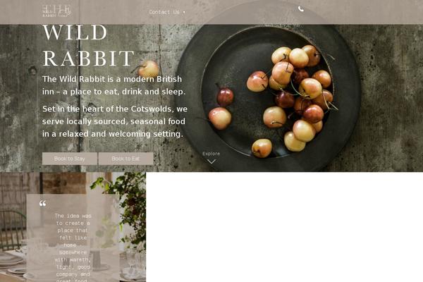 thewildrabbit.co.uk site used Wild-rabbit