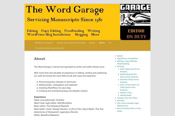 Site using Twenty Eleven Theme Extensions plugin
