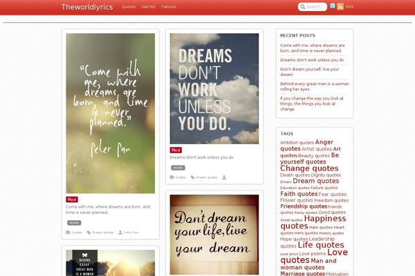 Simplo theme site design template sample
