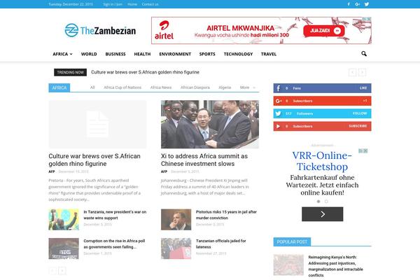 thezambezian.com site used The-event