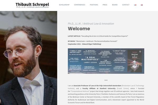 Infinite theme site design template sample