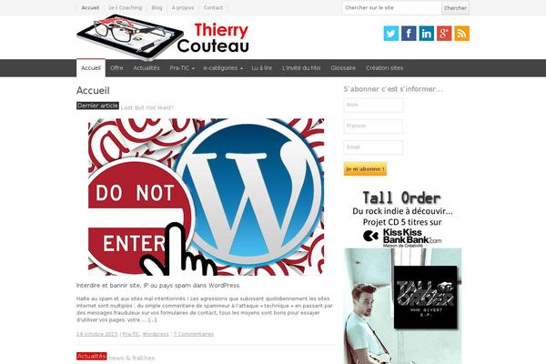 WordPress website example screenshot