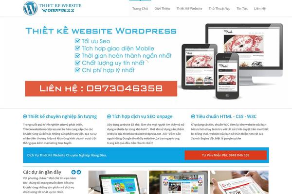 thietkewebsitewordpress.net site used Thietke