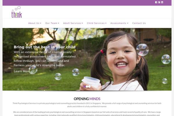 Optima theme site design template sample