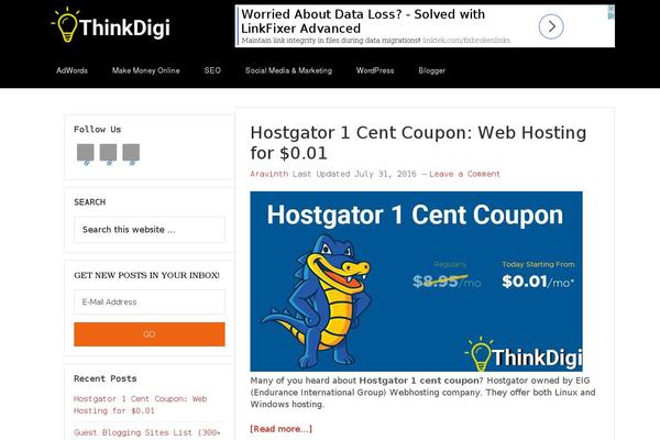 Site using WP Excel CMS plugin