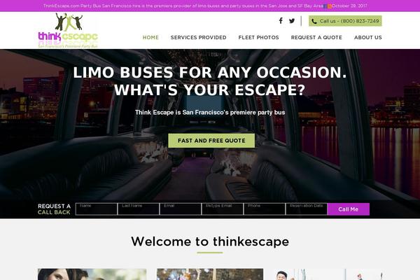 Think theme site design template sample