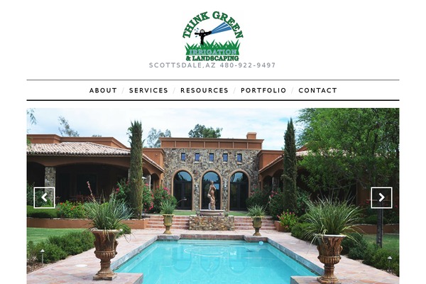 thinkgreenaz.com site used The7 Child
