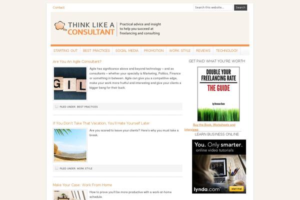 Lifestyle theme site design template sample