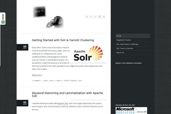 Site using Slick Social Share Buttons plugin