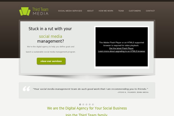 thirdteam.org site used Off-the-shelf