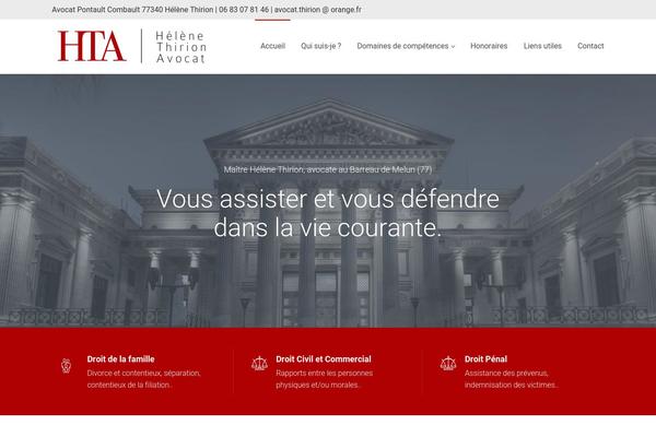 thirionavocat.com site used WizeLaw