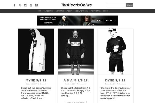 thisheartsonfire.com site used Folie-child