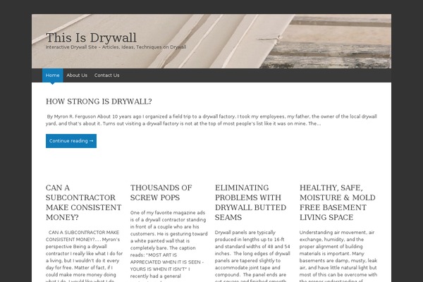 thisisdrywall.com site used Expound Child