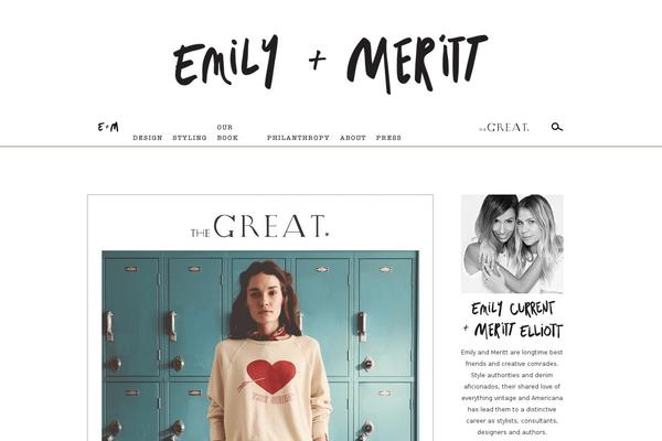 thisisemilyandmeritt.com site used Emilymeritt