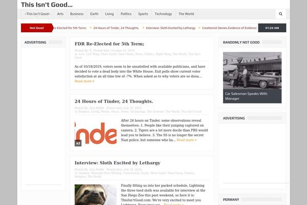 Goodnews 5.5 theme site design template sample