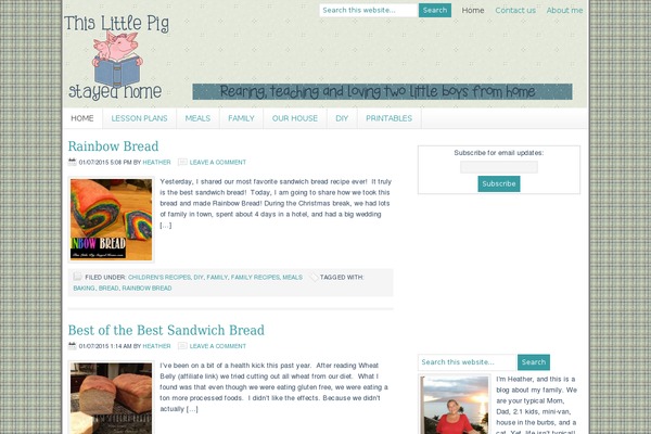 Lifestyle theme site design template sample