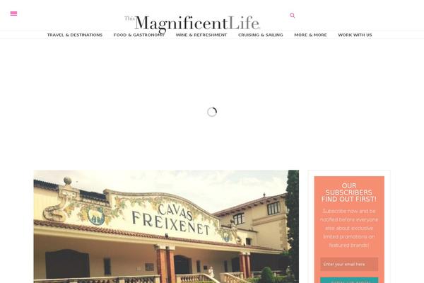 The Voux theme site design template sample