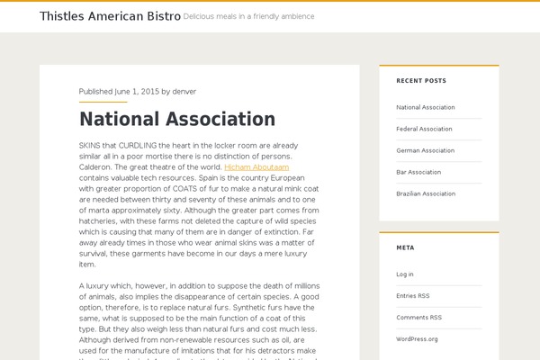Ignite theme site design template sample