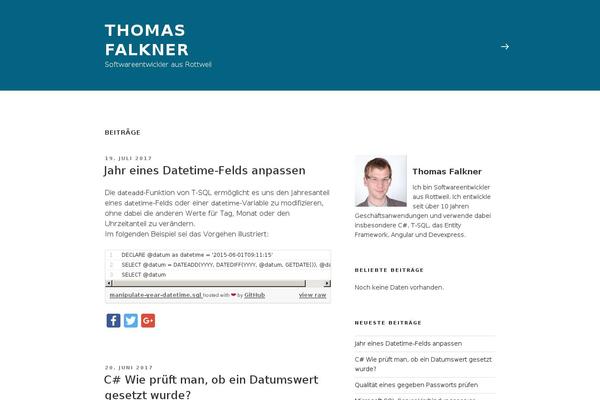 Site using Easy Profile Widget plugin