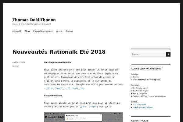 Twenty Sixteen theme site design template sample