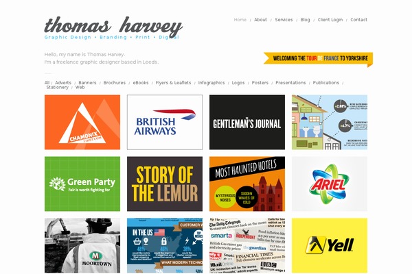 Proton theme site design template sample