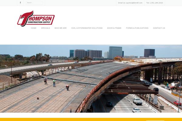 Construction-child theme site design template sample