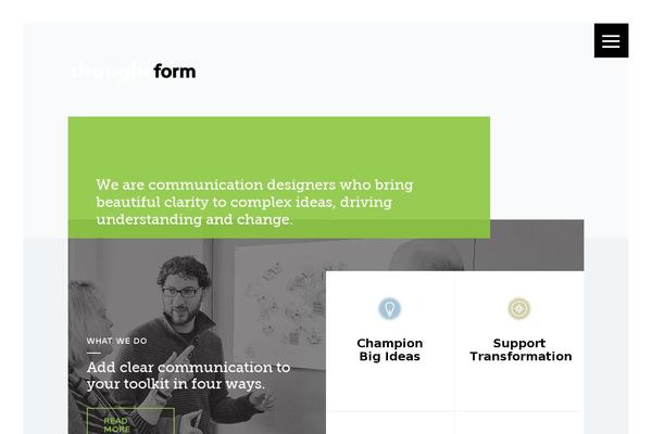 thoughtformdesign.com site used Thoughtform