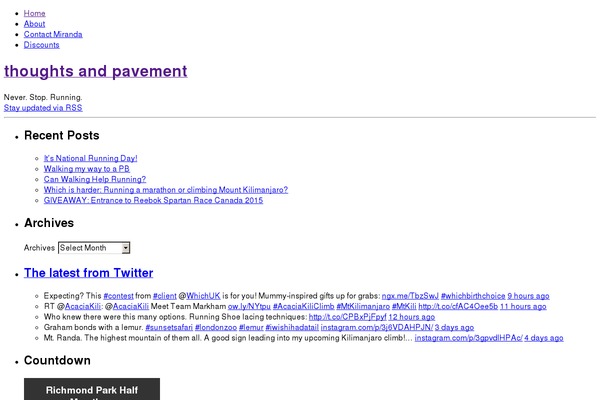 thoughtsandpavement.com site used Pipdig-cultureshock