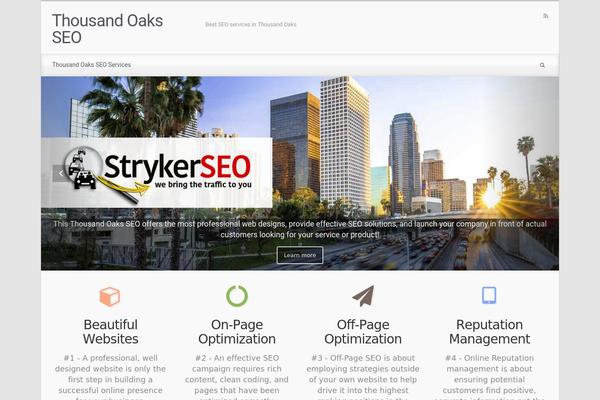 evolve theme site design template sample