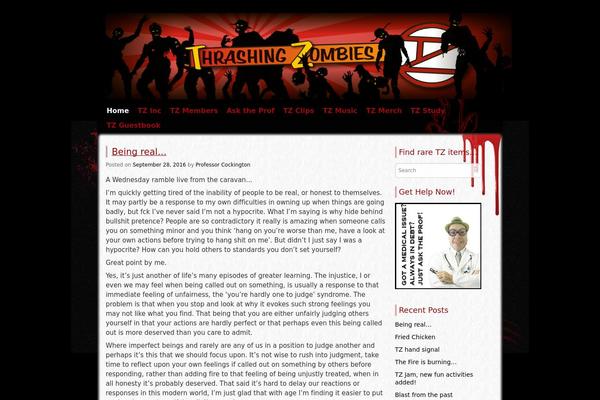 Zombie Apocalypse theme site design template sample