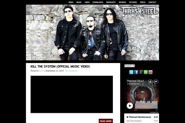 Musicspace theme site design template sample