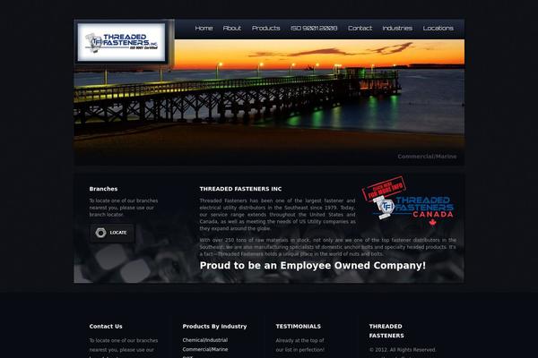 Thread theme site design template sample