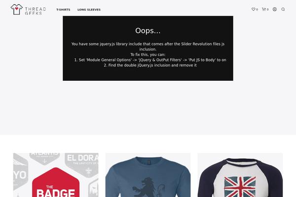 Site using Shopkeeper-extender plugin