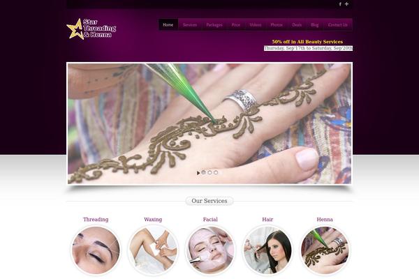 Beauty Salon theme site design template sample