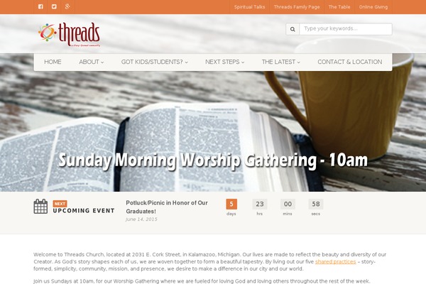 NativeChurch theme site design template sample