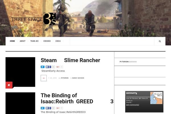 JustWrite theme site design template sample